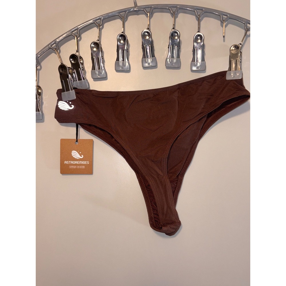 Astroremiges Serenity‎ Curve Thong Nebula Chestnut Brown High Waist Small NWT